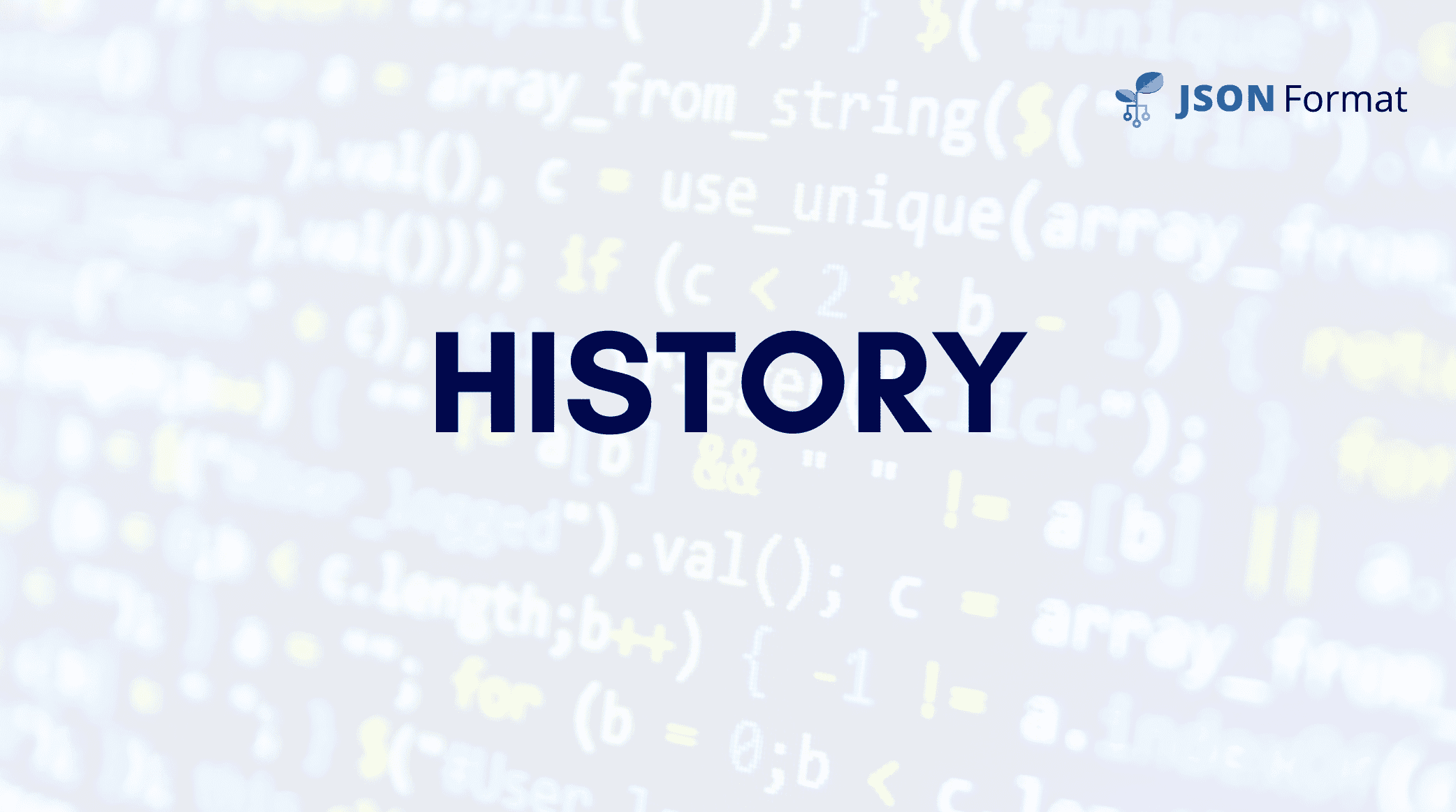 History of JSON